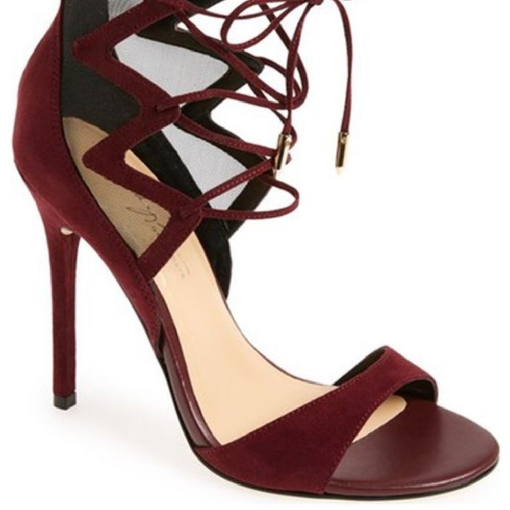 Zendaya Maroon Burgundy Heels